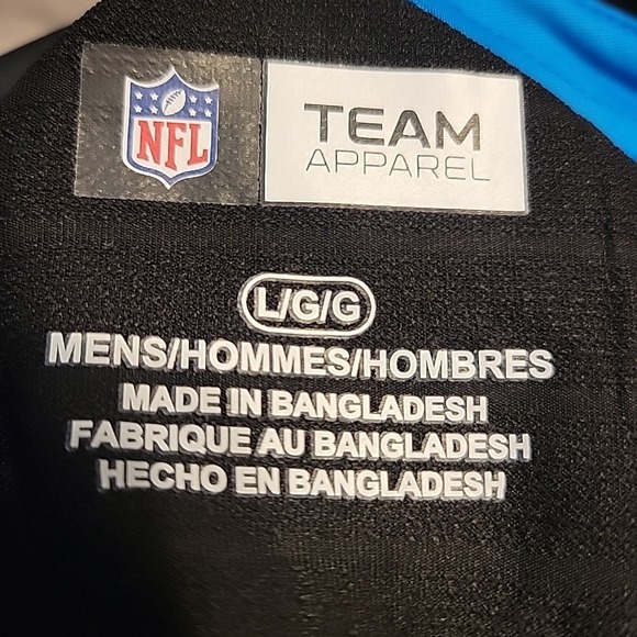 Carolina‎ Panthers Shirt Mens Large NFL Team Apparel Training Golf Polo NEW - Picture 6 of 9